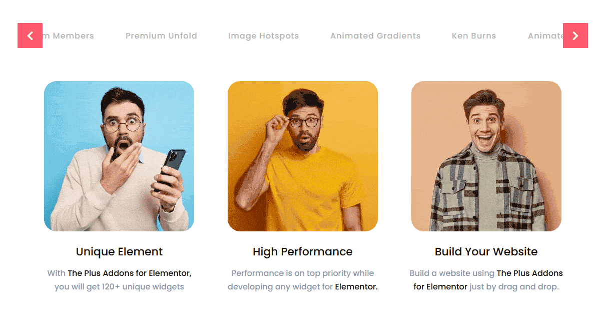How to Add a Swipe or Slide Effect on Elementor Tabs? The Plus Addons