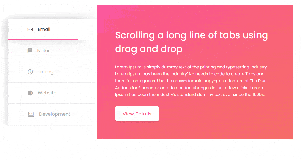 How to Create Vertical Tabs in Elementor? The Plus Addons for Elementor
