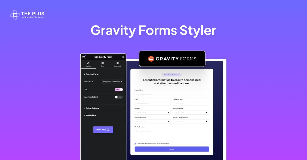Free Gravity Forms Styler Widget for Elementor [No Coding Reqd]