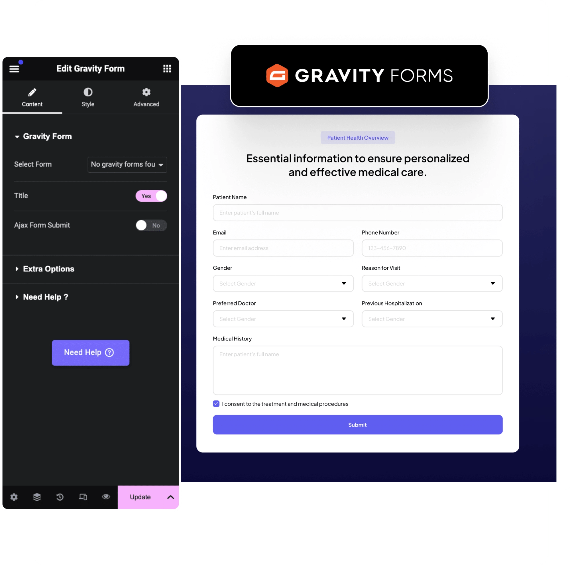 Free Gravity Forms Styler Widget for Elementor [No Coding Reqd]
