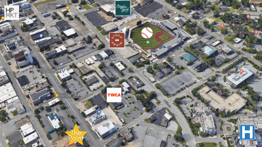 The Point Downtown Located in the Heart of Downtown High Point NC