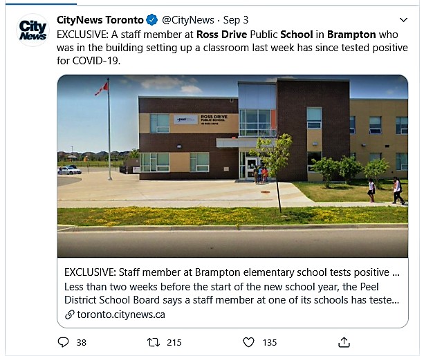 Classrooms across Brampton will reopen Tuesday & Wednesday despite