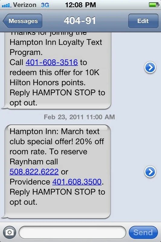 10,000 Free Hilton Points For Sending a Text Message The Points Guy