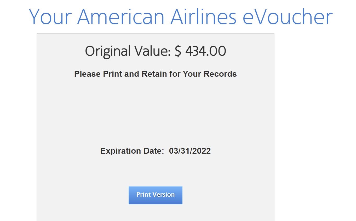 Miami Booked! American Airlines Reinstates My Voucher