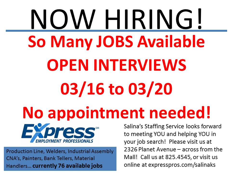 Open Interviews! The Salina Post