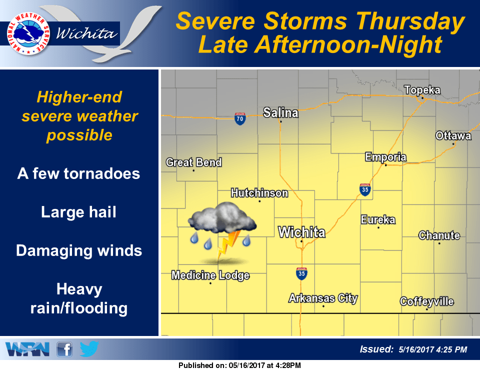 Another round of severe weather possible Thursday The Salina Post