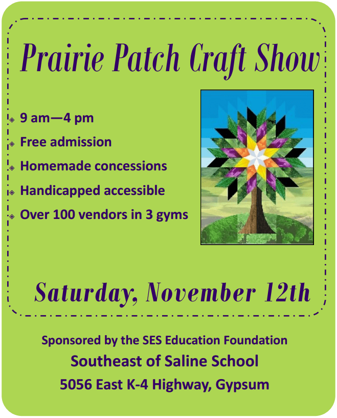 Prairie Patch Craft Show Set for November 12th The Salina Post