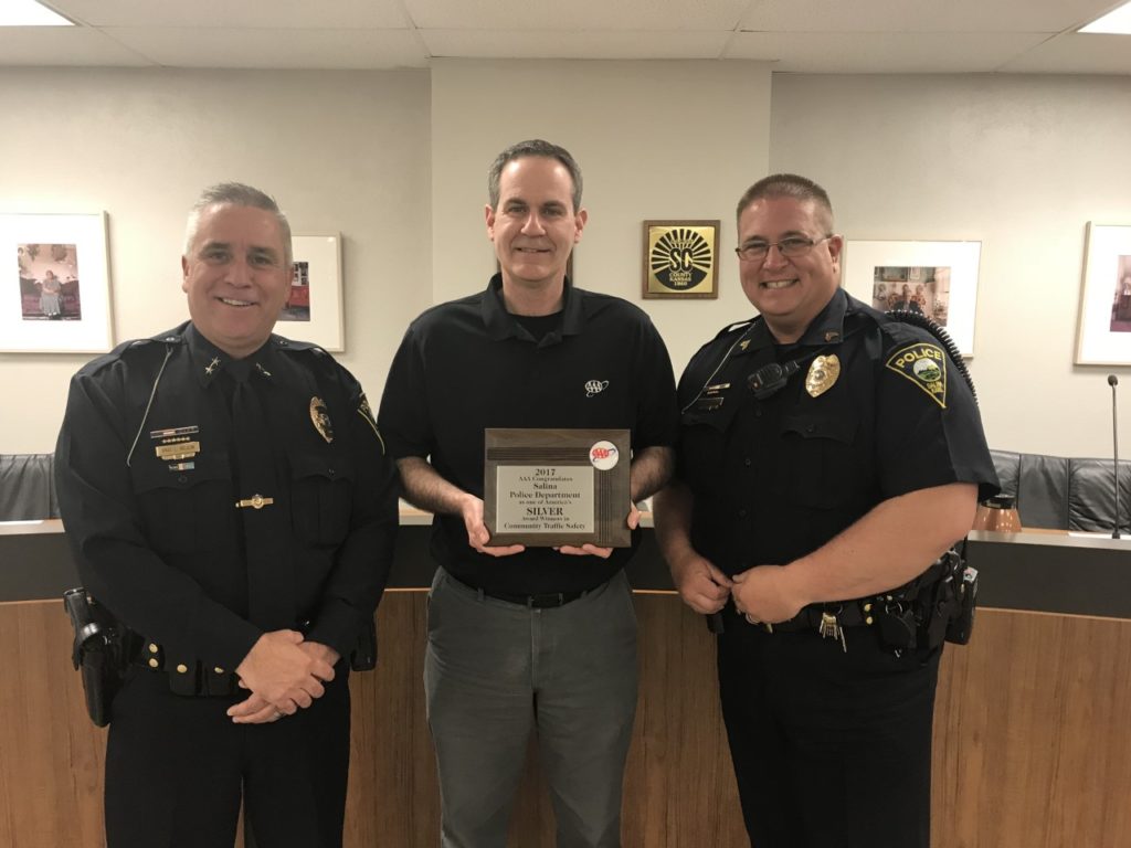 Salina PD earns AAA Traffic Safety Award The Salina Post