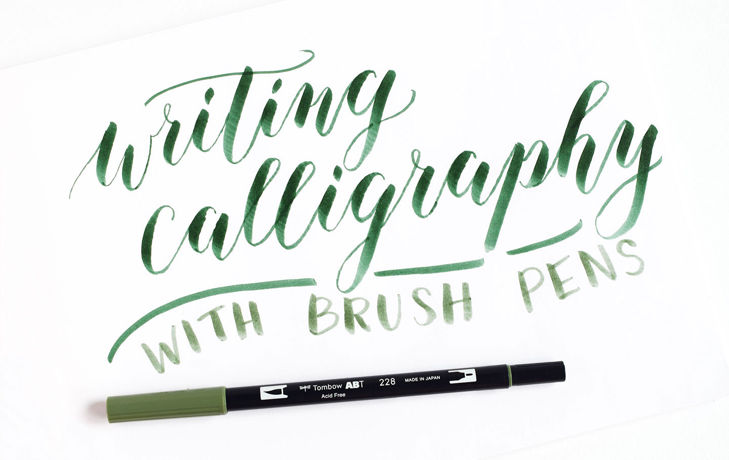 Using Brush Pens for Calligraphy + A Tombow Giveaway The Postman's Knock