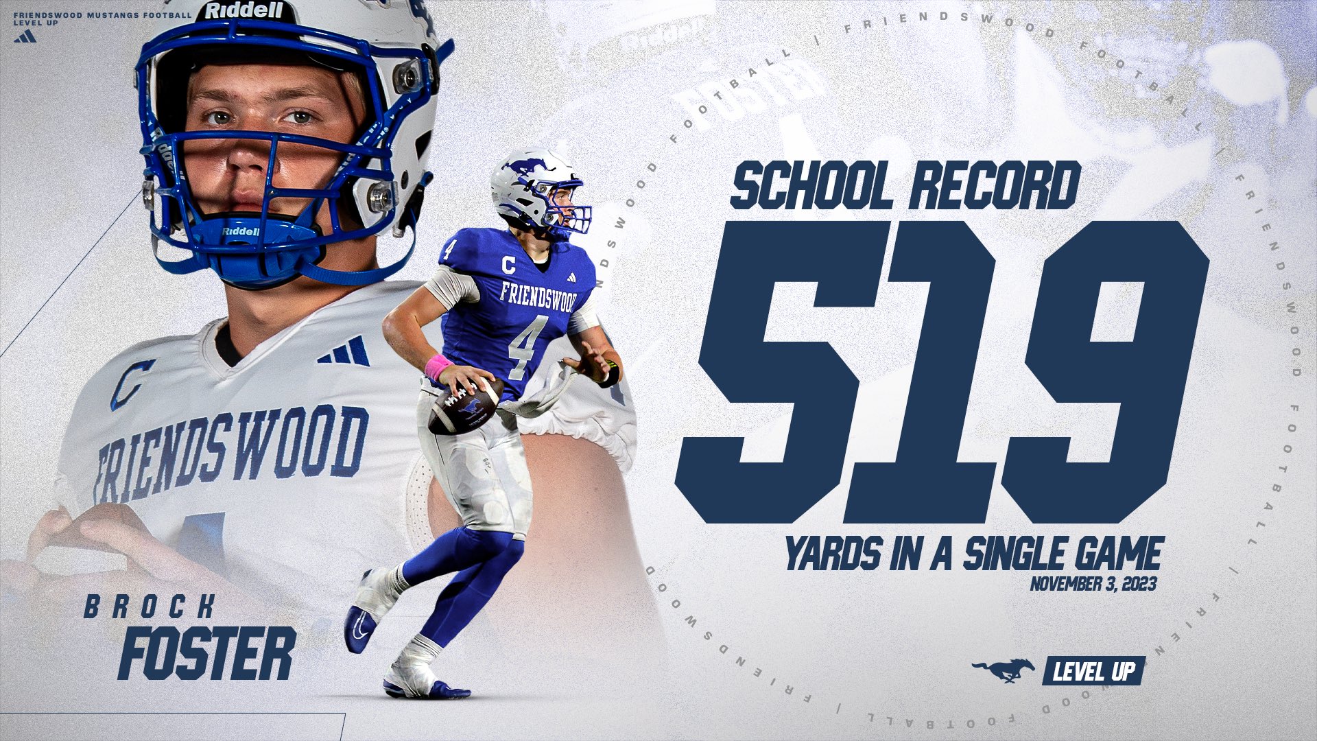 Brock Foster was named the Texas Built Ford Tough Class 5A Player The