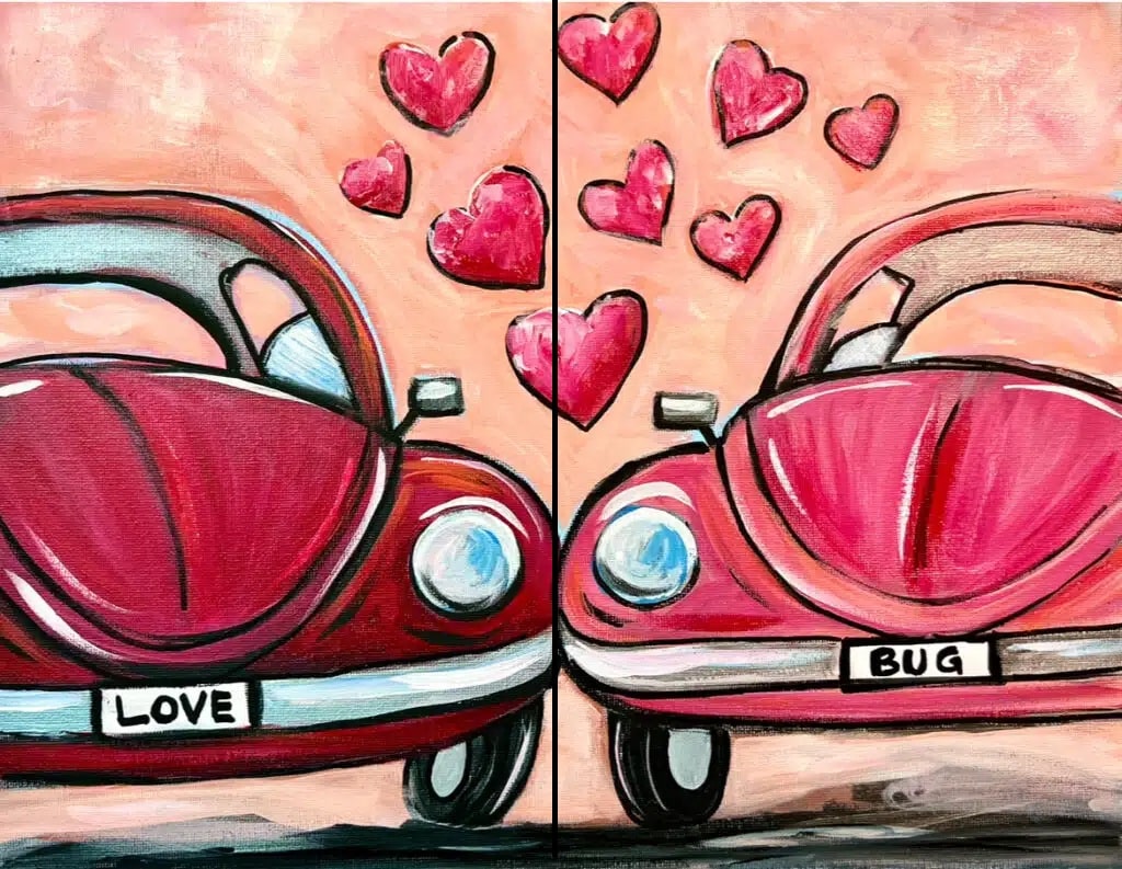 Couples/Singles Paint and Sip Love Bugs Pottery Factory Mount Kisco