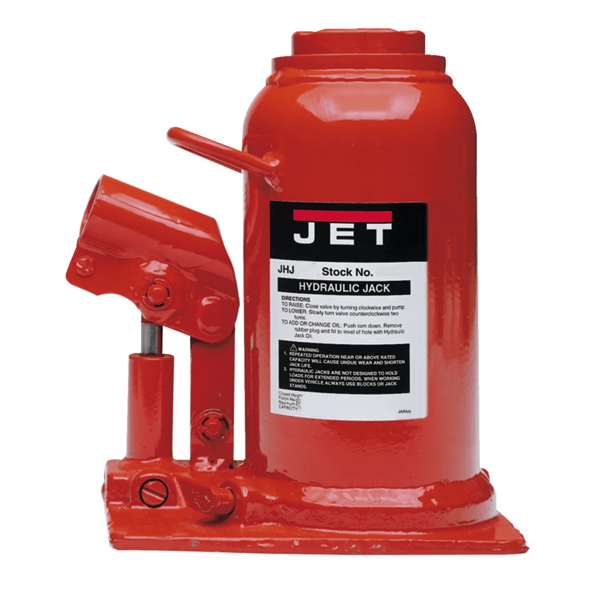 JET 121/2Ton LowProfile Hydraulic Bottle Jack The Power Tool Store
