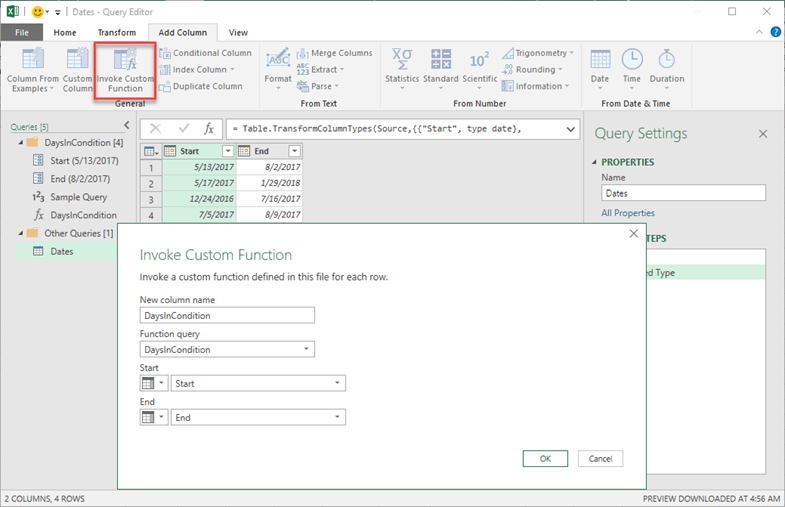 Calcular días entre fechas con Power Query / Power BI — Powered Solutions