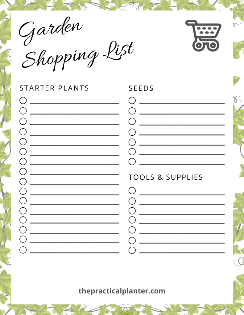Printable Garden Journal The Practical Planter