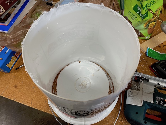 I tested a chicken kill cone made from a fivegallon bucket and it