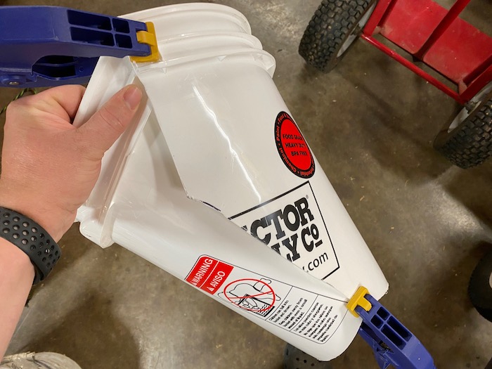 I tested a chicken kill cone made from a fivegallon bucket and it