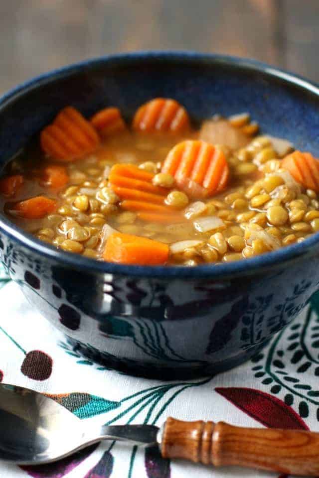 Easy and Delicious Lentil Soup. The Pretty Bee