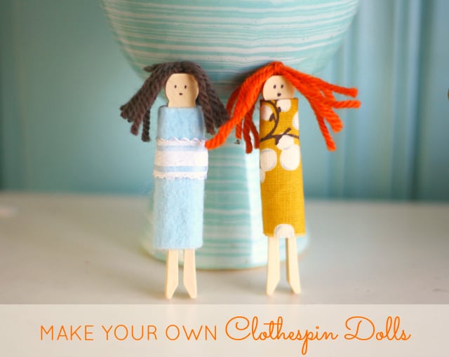 Make Your Own Clothespin Dolls. The Pretty Bee