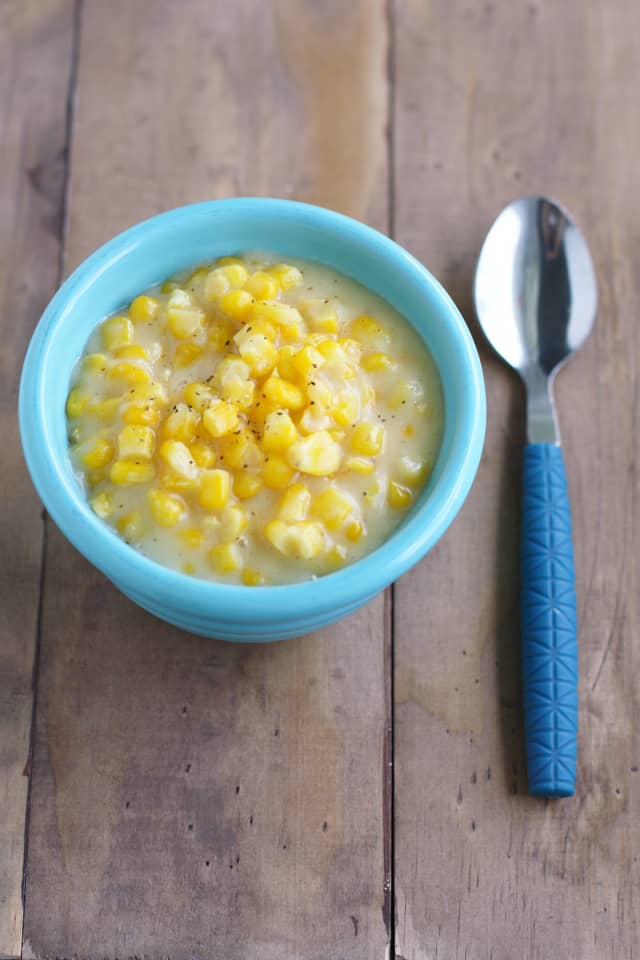 Gluten Free and Vegan Creamed Corn. The Pretty Bee