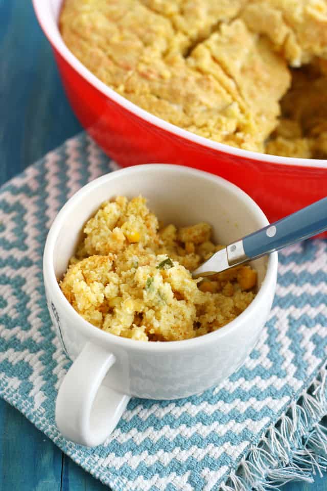 Vegan Cornbread Casserole. The Pretty Bee