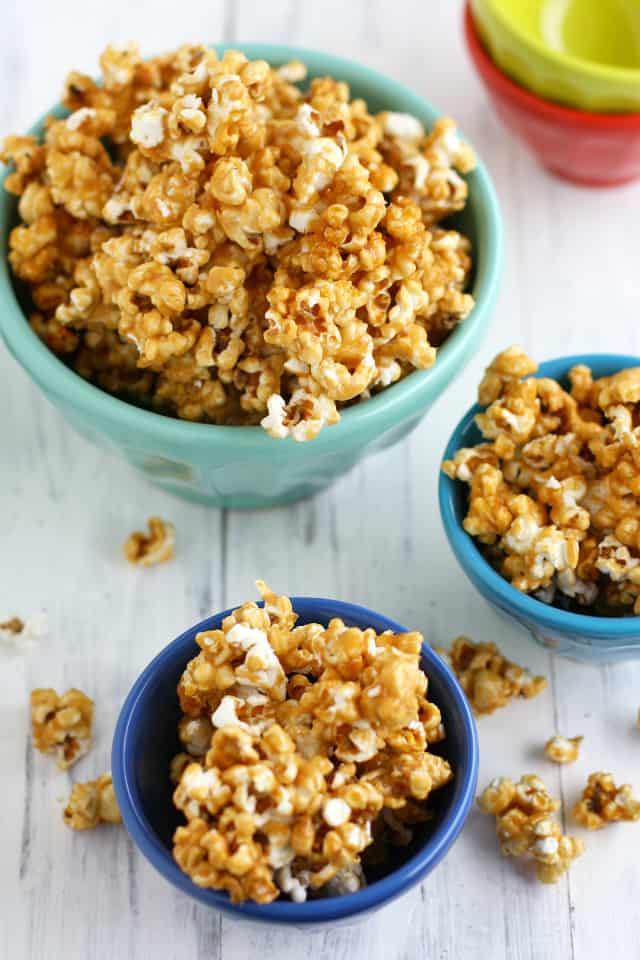 Nut Free Vegan Caramel Corn. The Pretty Bee