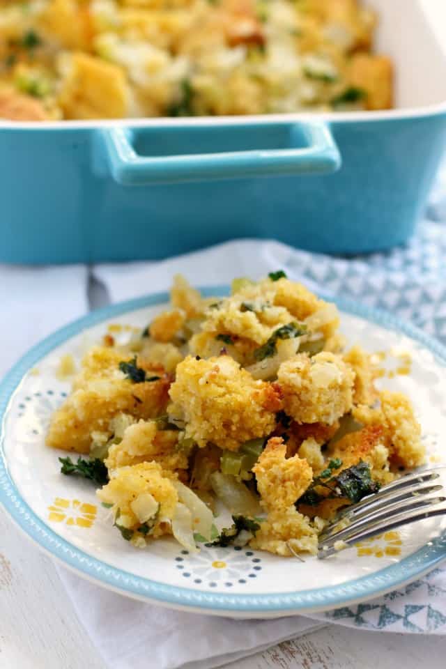 Cornbread Stuffing (Vegan, Gluten Free). The Pretty Bee