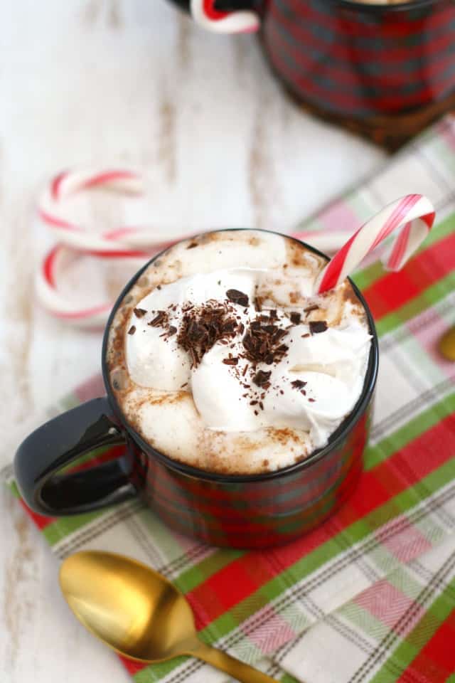 Dairy Free Peppermint Hot Cocoa. The Pretty Bee