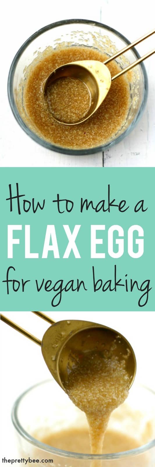 How to Make a Flax Egg (Vegan Egg Substitute). The Pretty Bee