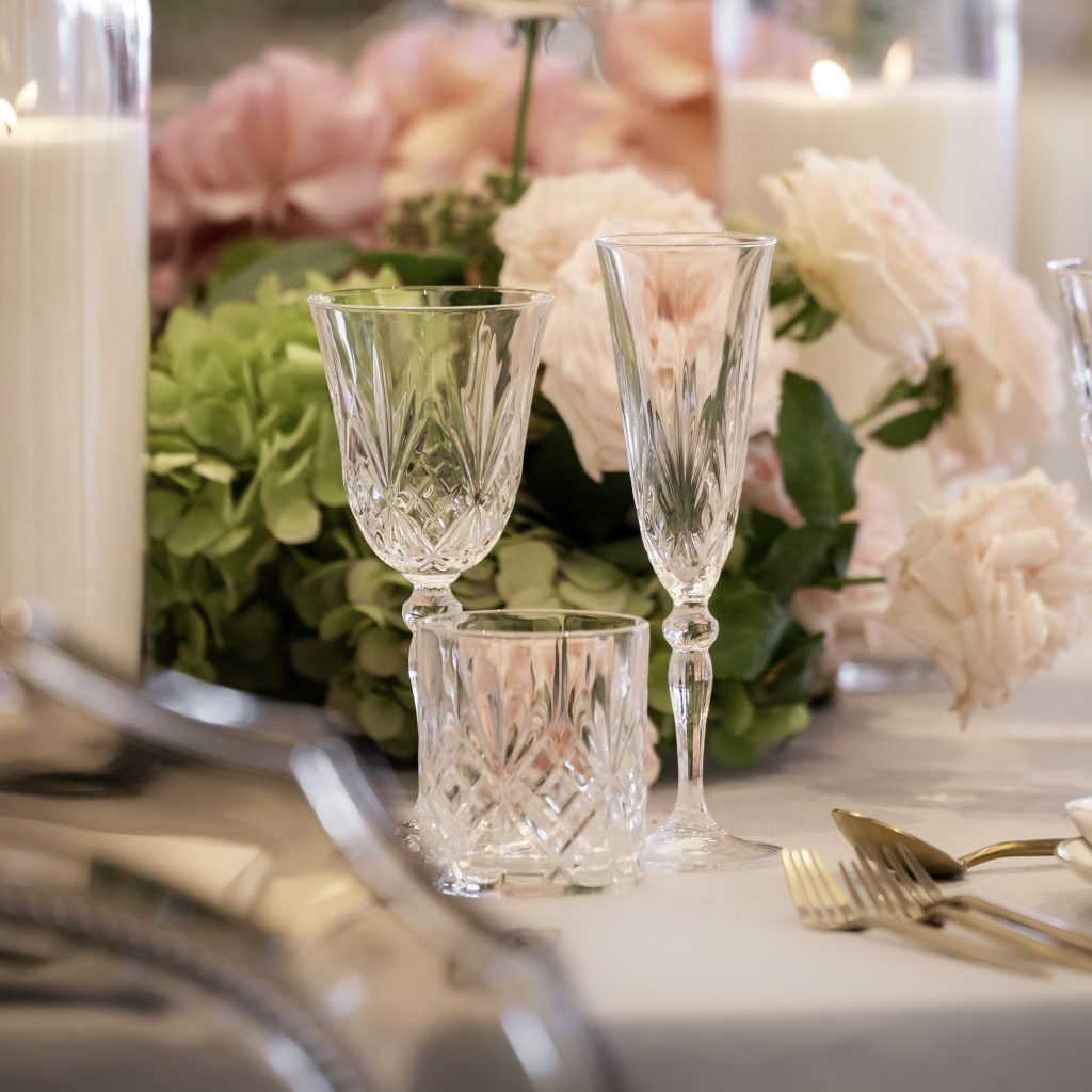 Royal Crystal Glassware Hire The Pretty Table Tableware