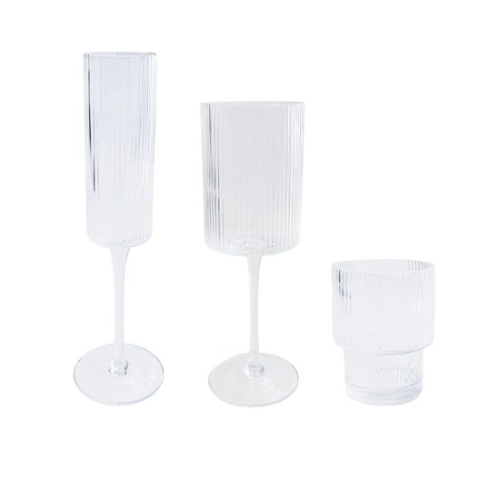 Clear Glassware Hire The Pretty Table Event Hire