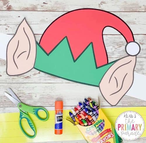 Easy Elf Hat Craft Printable for Kids - The Primary Parade