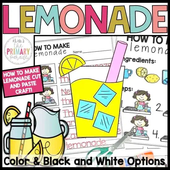 Lemonade Activities for Preschoolers The Primary Parade