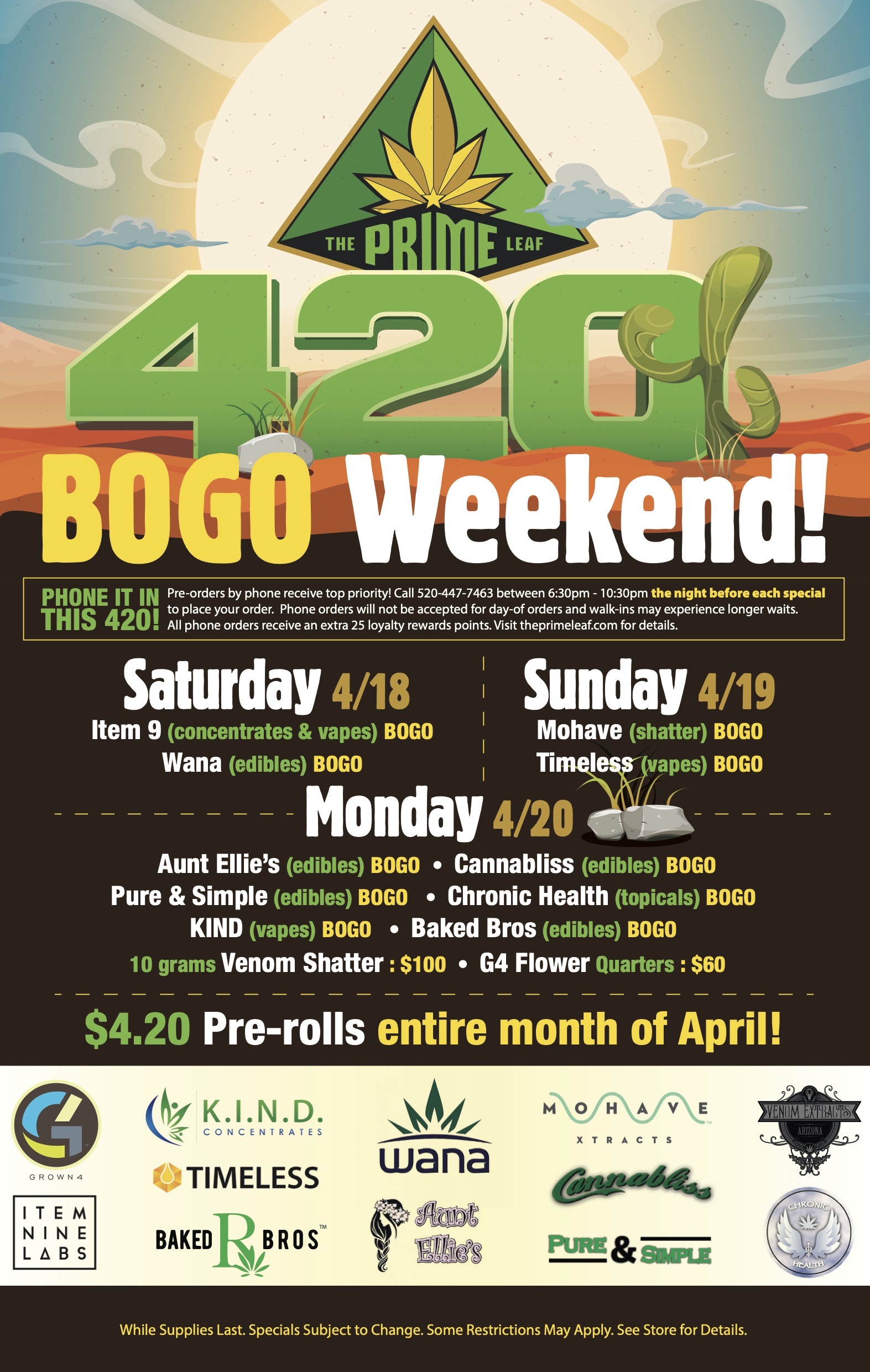 Daily Specials & Limited Time Offers The PRIME Leaf