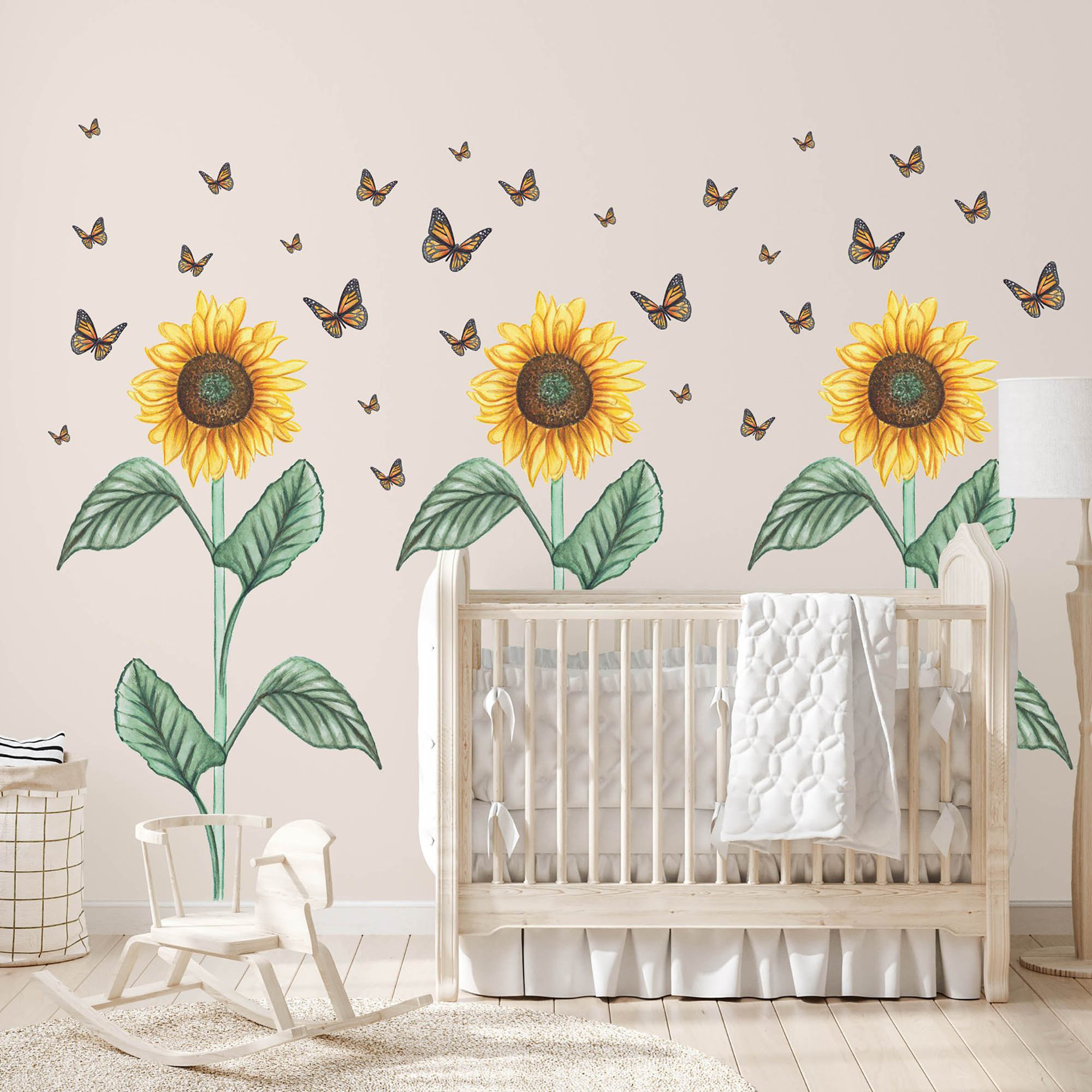 Sunflowers Wall Decals, Decorative Stickers by The Print Company