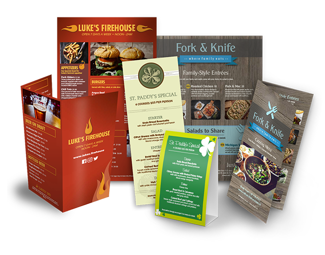 Menus Matt Laminated The Printing Works Rugby