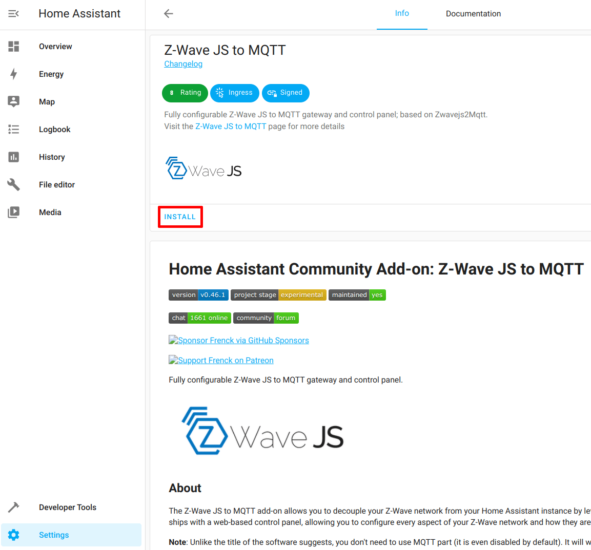 Set up ZWave in Home Assistant