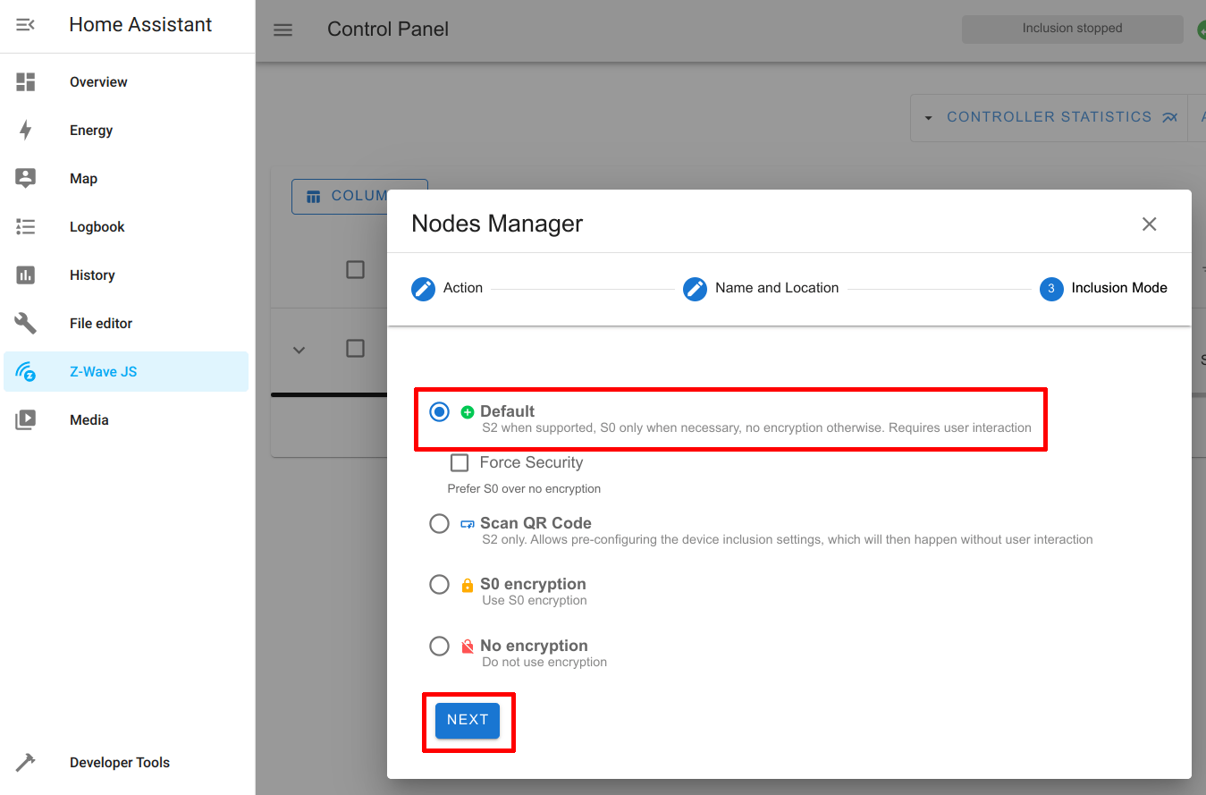 Set up ZWave in Home Assistant