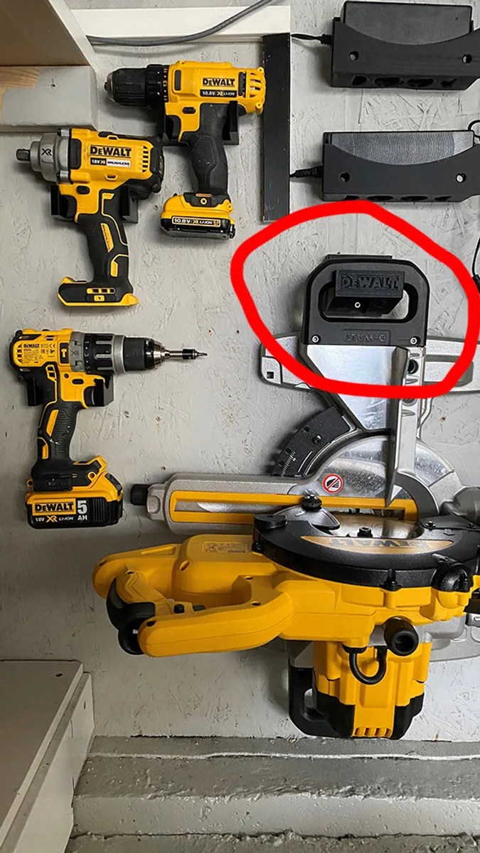 Wall Mount for Dewalt Miter Saw SpaceSaving Solution The Product Pit