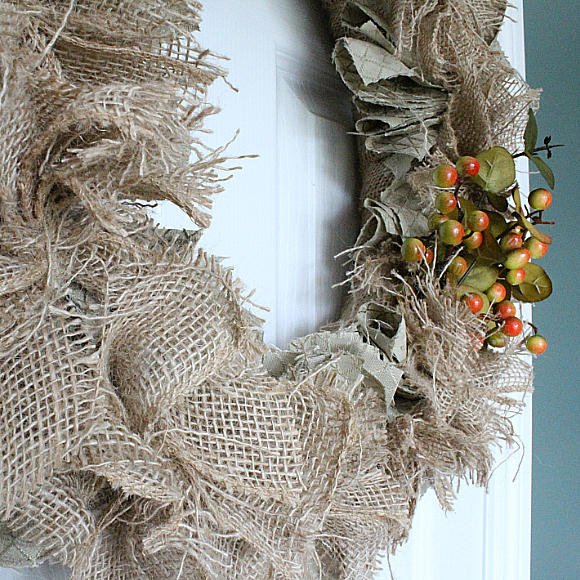 The easiest & fastest, most Burlap Rag Wreath, ever