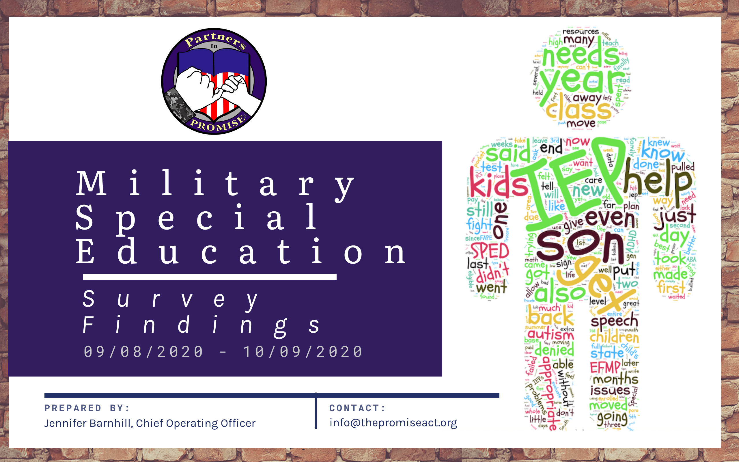 Partners in PROMISE 2021 Survey Findings The PROMISE Act