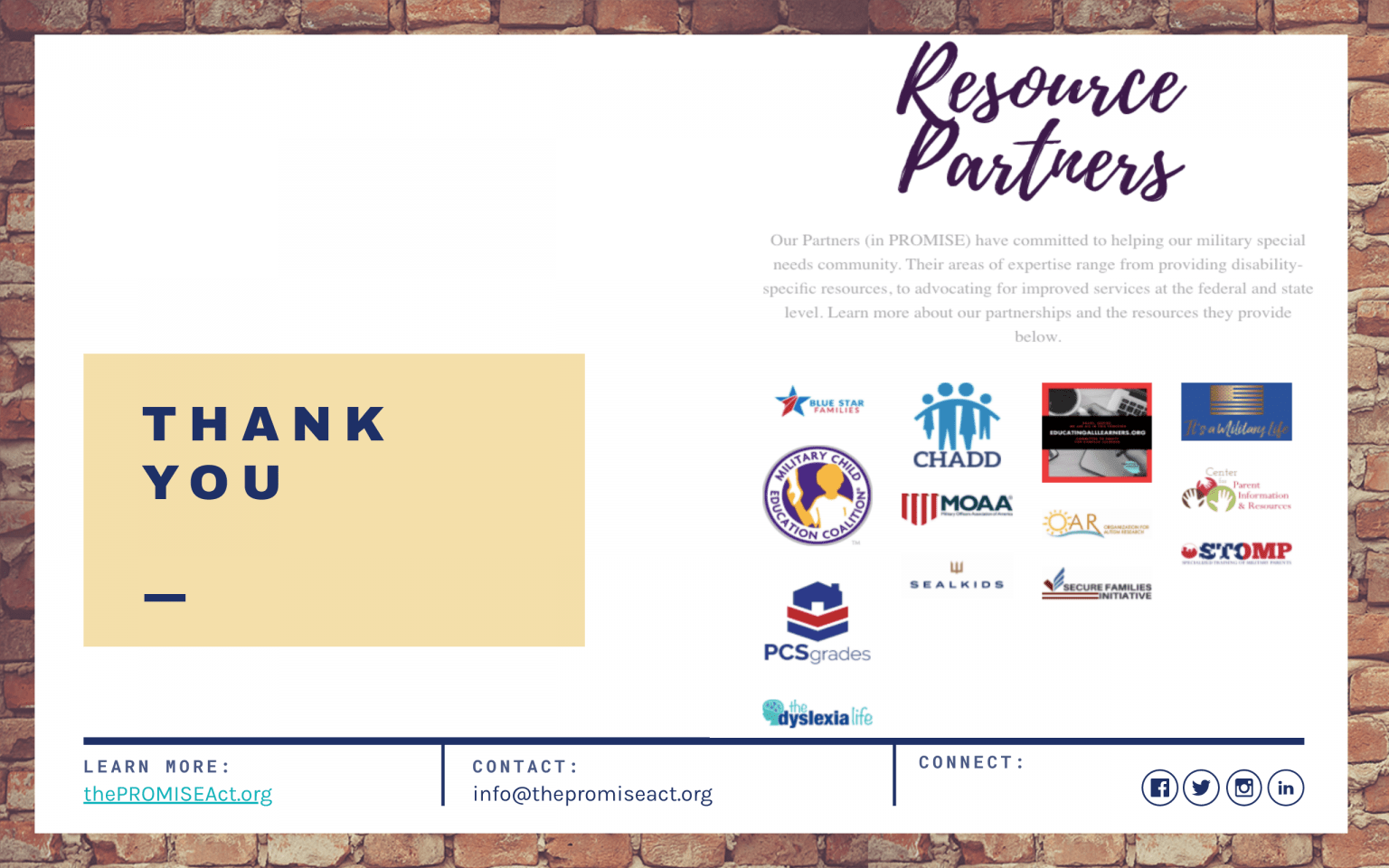 Partners in PROMISE 2021 Survey Findings The PROMISE Act