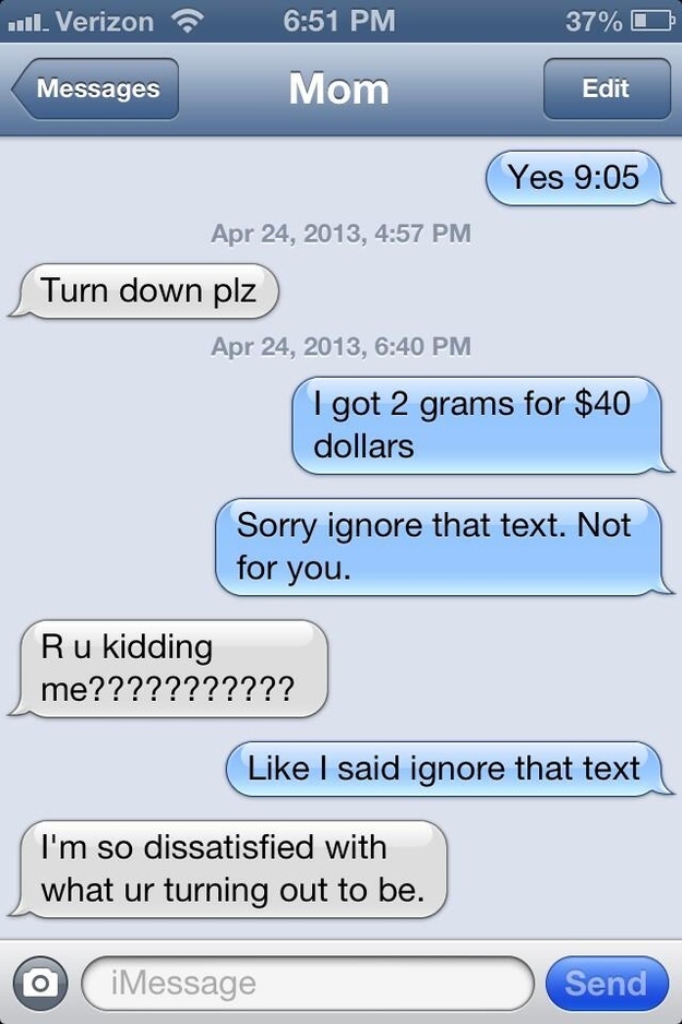 What Happens If You Text Your Parents Pretending To Be A Drug Dealer