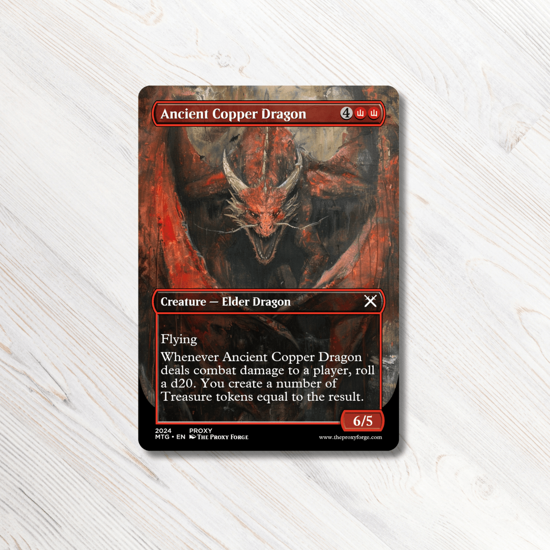 Ancient Copper Dragon MTG Proxy (90's Fantasy)