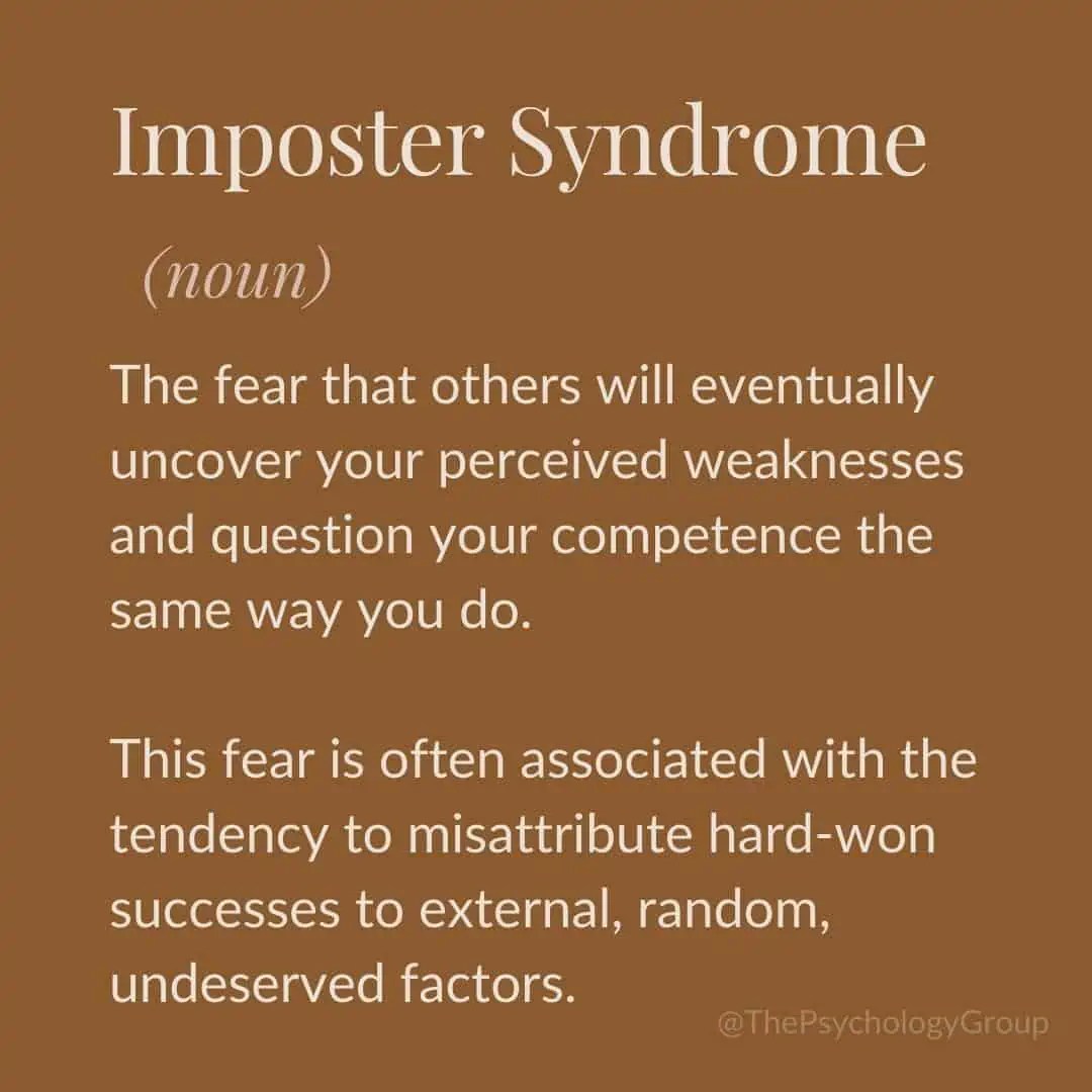 Imposter Syndrome We All Feel Like a Fraud Sometimes