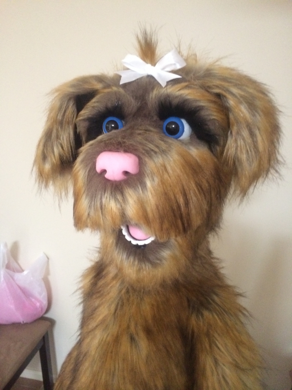 Custom Female/Girl Rufus Live Hand Puppet The Puppet