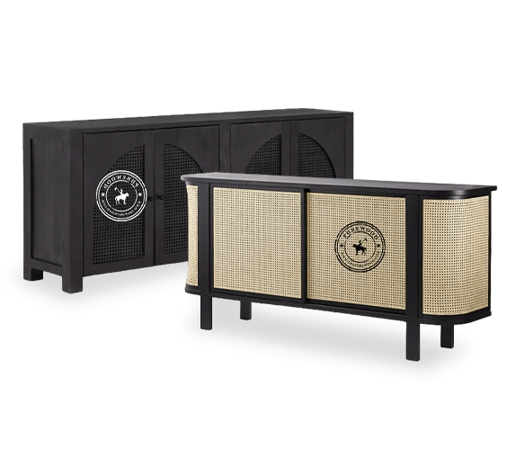 Cane Media Console Manufacturer and Supplier Purewood