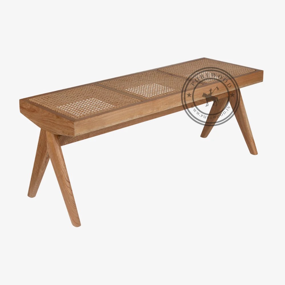 Cane Bench Manufacturer and Supplier in India Purewood