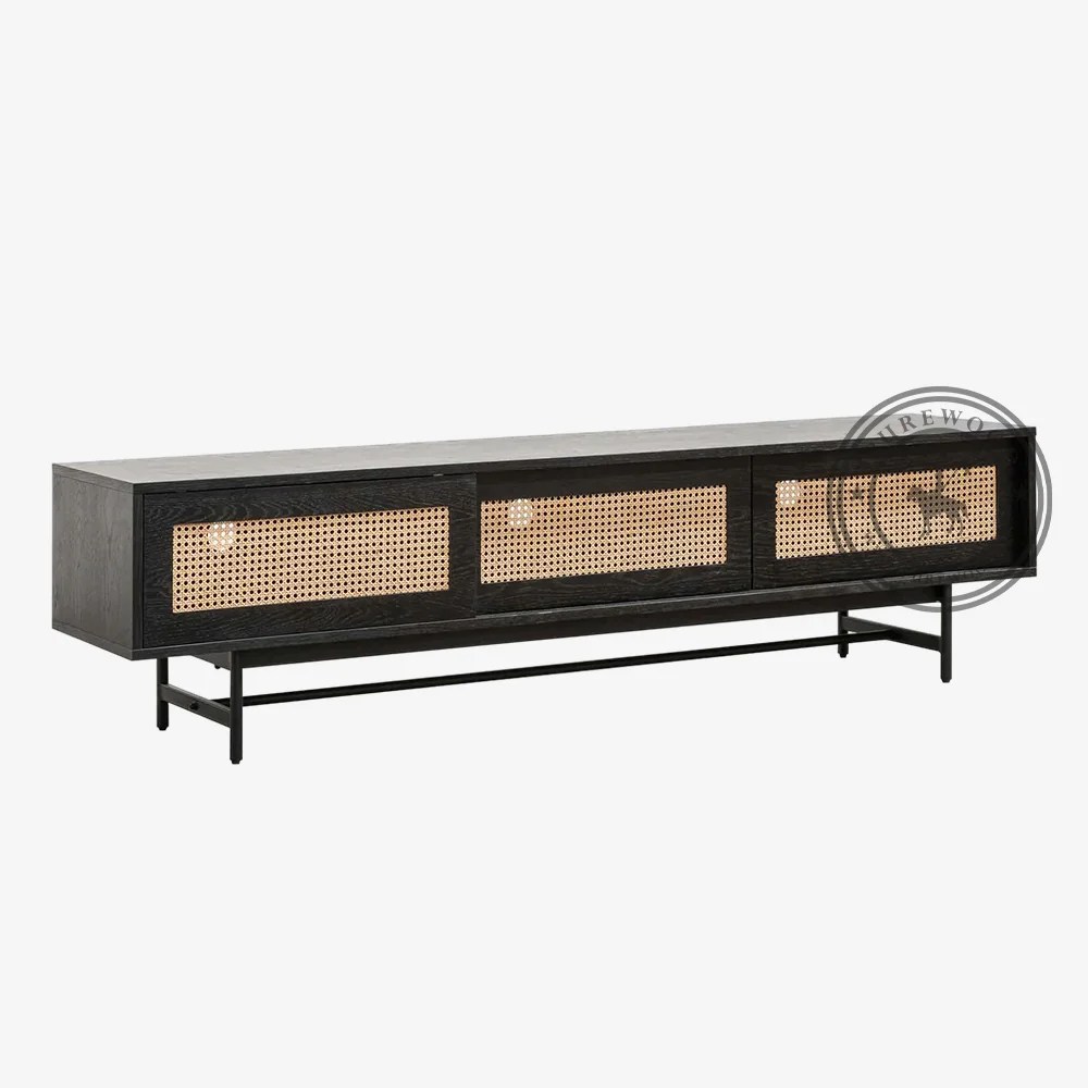 Hazel Cane Media Console Manufacturer and Supplier Purewood
