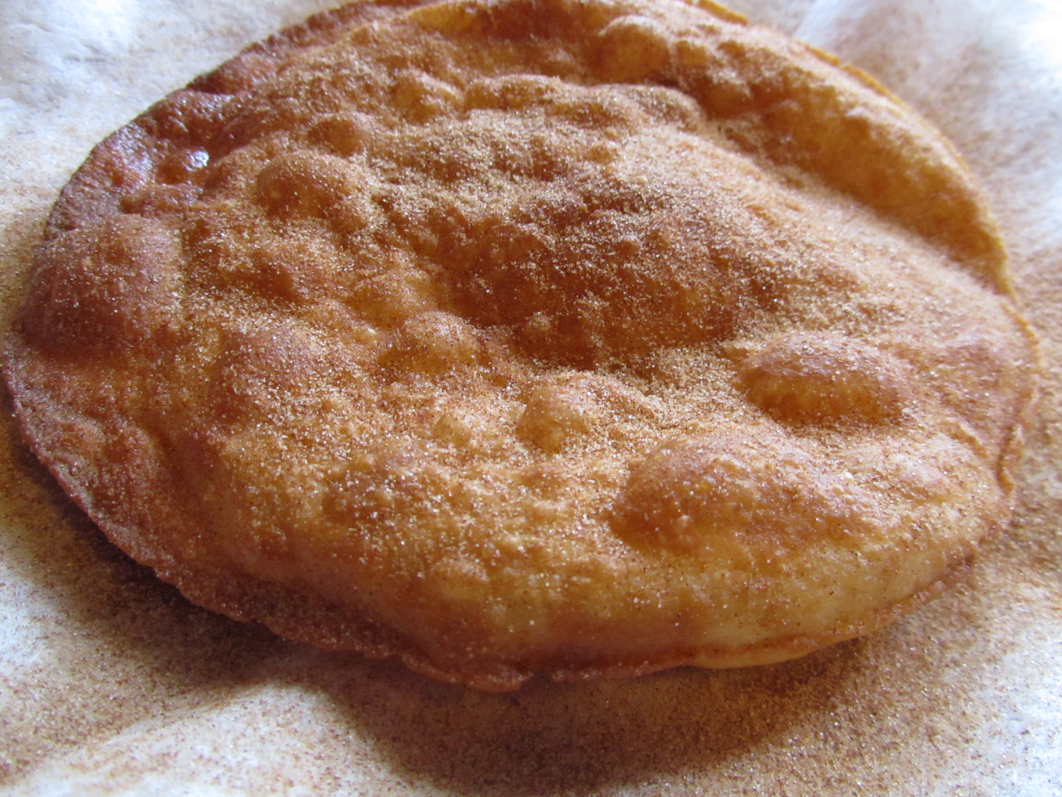 Fried CinnamonSugar Tortillas with Vanilla Bean Mascarpone Mousse