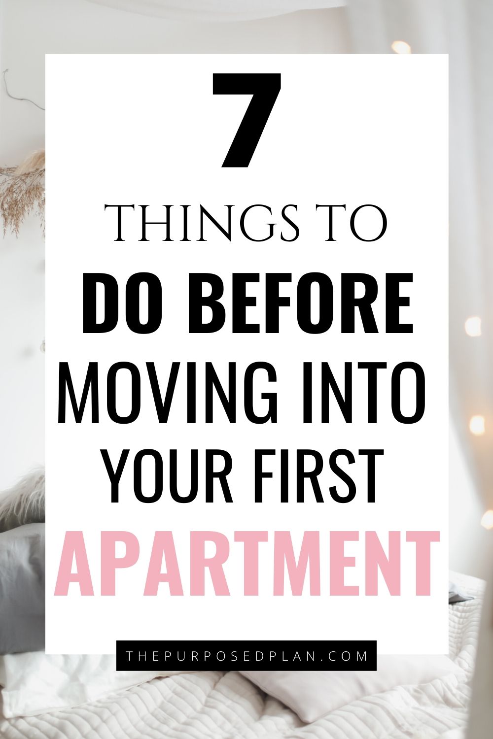 7 First Apartment Tips You NEED to Survive The Purposed Plan